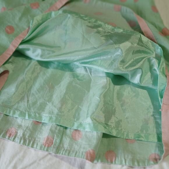 Sweet Miss Large Mint Green & Pink Polka Dot Fit and Flare Dress sz Large - Picture 11 of 13